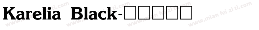 Karelia Black字体转换